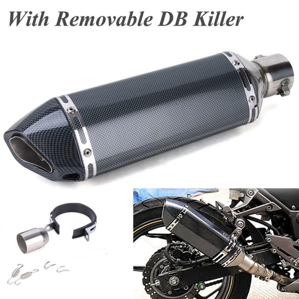 38mm Universal Motorcycle ATV Slip On Exhaust Muffler Silencer Pipe DB Killer