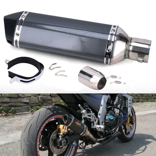 38mm Universal Motorcycle ATV Slip On Exhaust Muffler Silencer Pipe DB Killer - Image 4